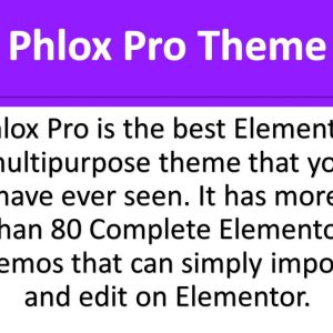 Alternative view of Phlox Pro Theme - Premium Elementor Theme